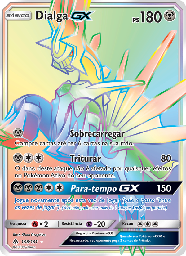 Dialga GX 138 — Luz Proibida (Portuguese Pokémon TCG card)