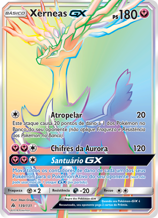 Xerneas GX 139 — Luz Proibida (Portuguese Pokémon TCG card)