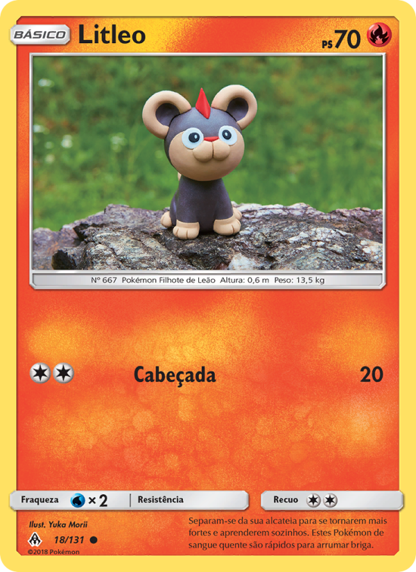 Litleo 18 — Luz Proibida (Portuguese Pokémon TCG card)