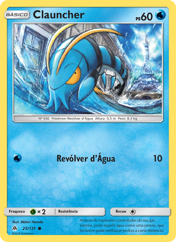 Clauncher 25 — Luz Proibida (Portuguese Pokémon TCG card)