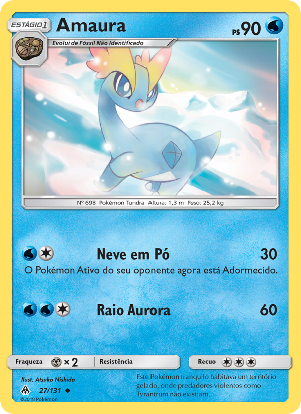 Amaura 27 — Luz Proibida (Portuguese Pokémon TCG card)