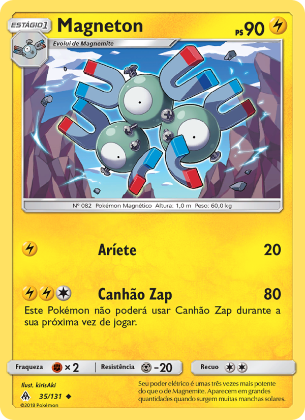 Magneton 35 — Luz Proibida (Portuguese Pokémon TCG card)