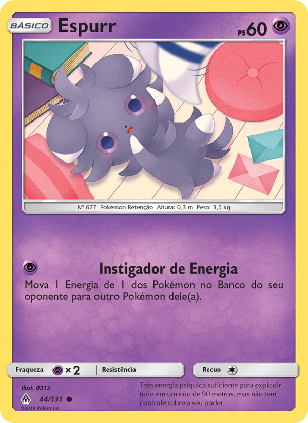 Espurr 44 — Luz Proibida (Portuguese Pokémon TCG card)