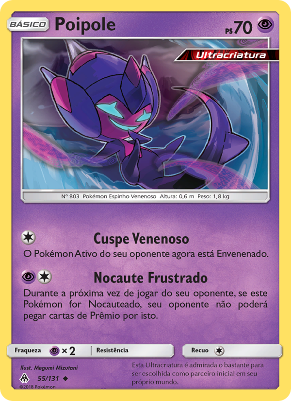 Poipole 55 — Luz Proibida (Portuguese Pokémon TCG card)