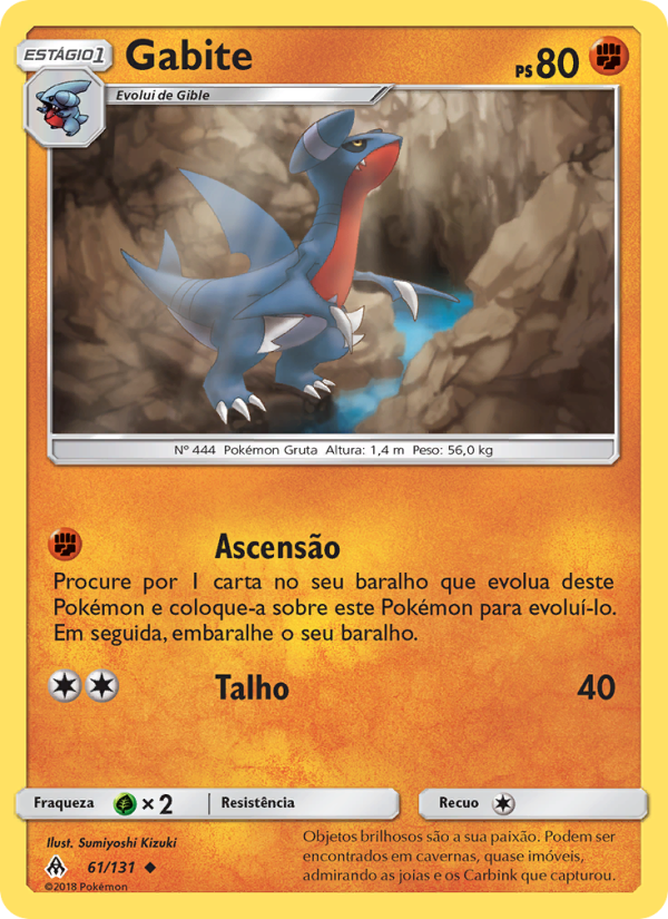 Gabite 61 — Luz Proibida (Portuguese Pokémon TCG card)