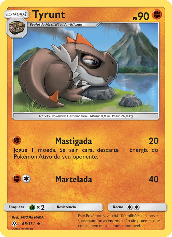 Tyrunt 68 — Grauen Der Lichtfinsternis (Portuguese Pokémon TCG card)
