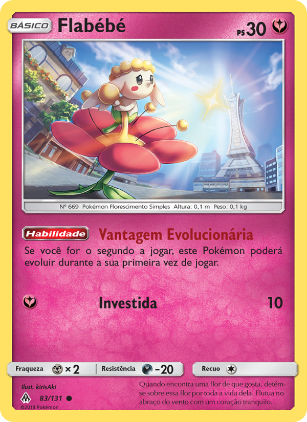 Flabébé 83 — Luz Proibida (Portuguese Pokémon TCG card)