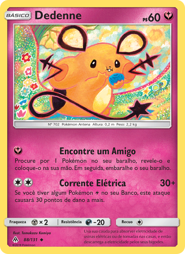 Dedenne 88 — Luz Proibida (Portuguese Pokémon TCG card)