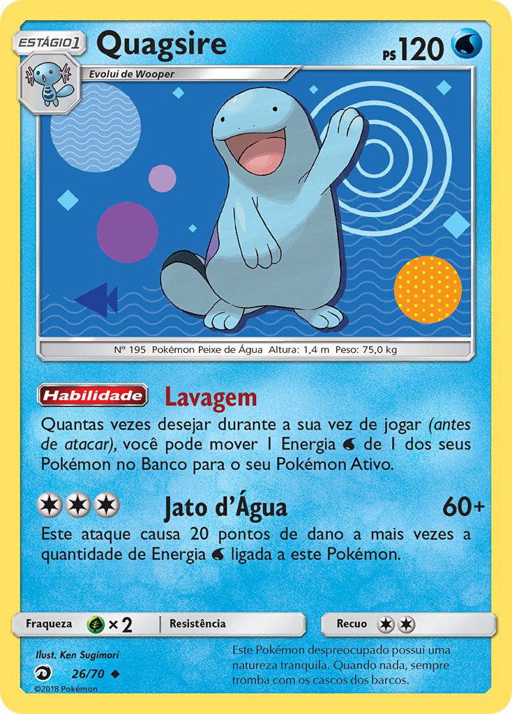 Quagsire 26 — Majestät Der Drachen (Portuguese Pokémon TCG card)