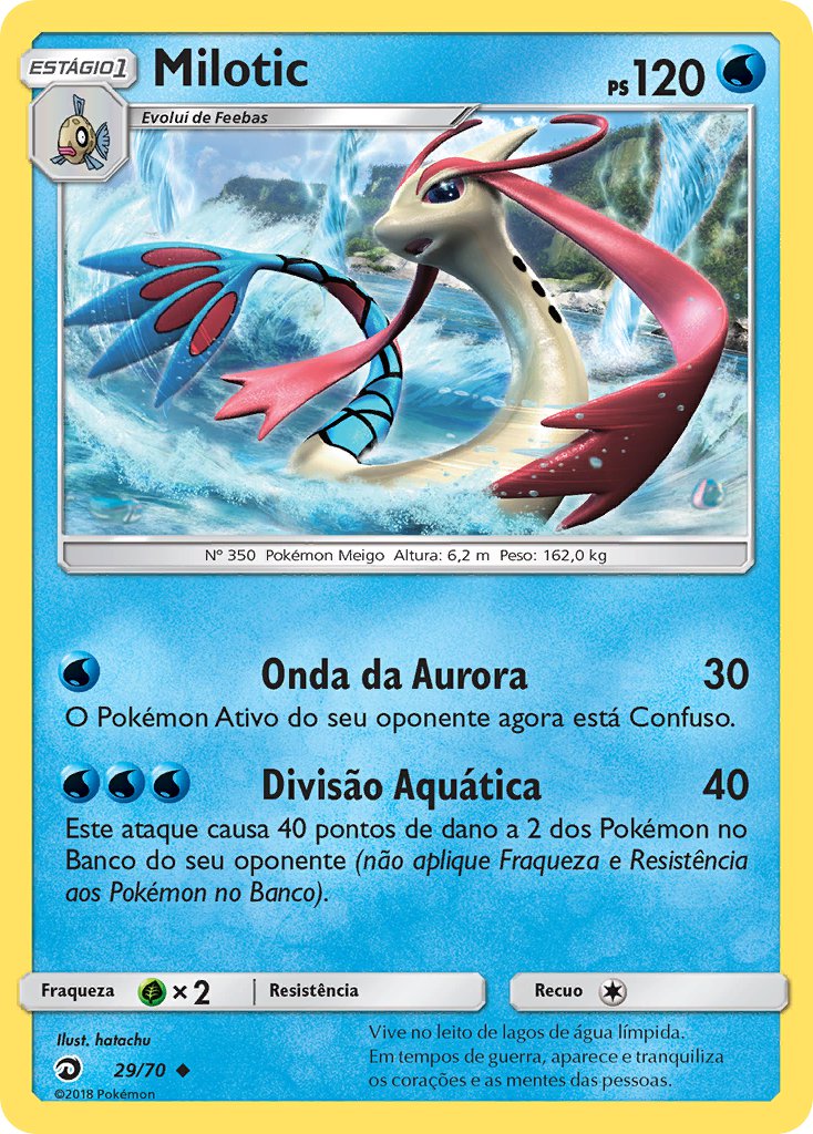 Milotic 29 — Majestät Der Drachen (Portuguese Pokémon TCG card)