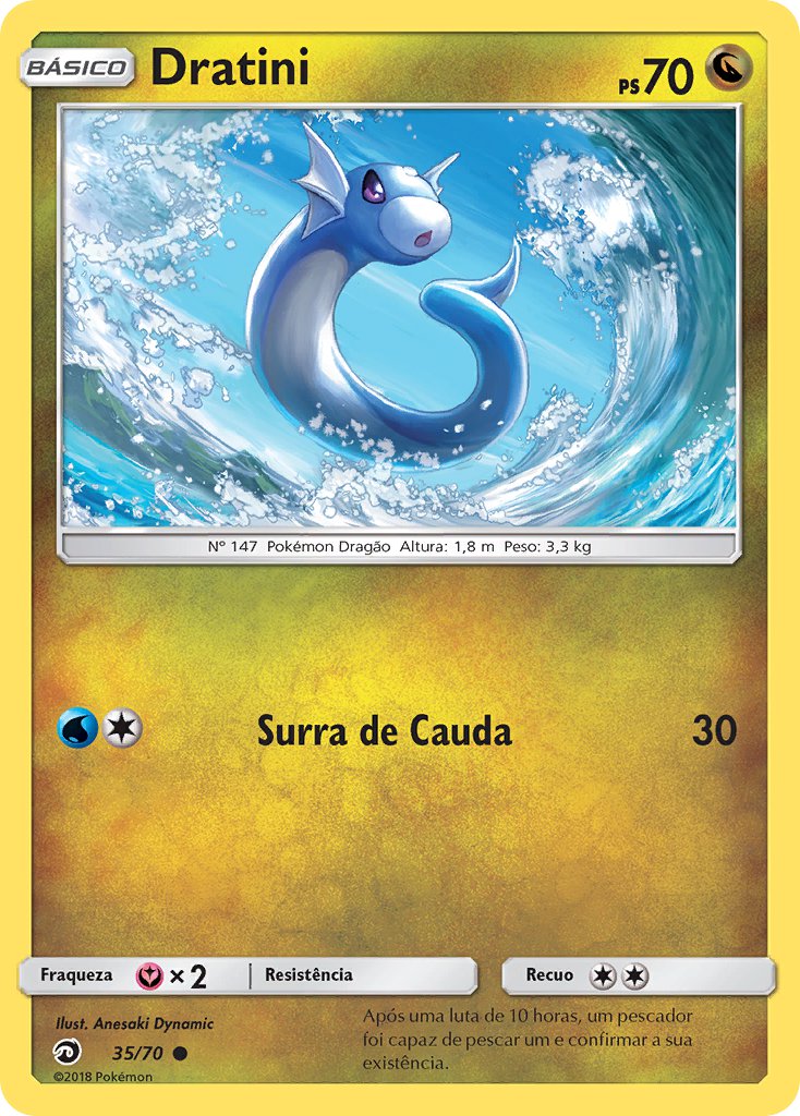 Dratini 35 — Majestät Der Drachen (Portuguese Pokémon TCG card)