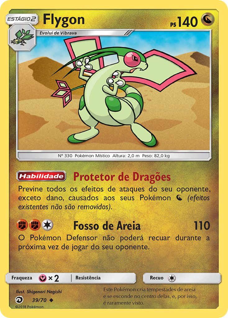 Flygon 39 — Majestät Der Drachen (Portuguese Pokémon TCG card)
