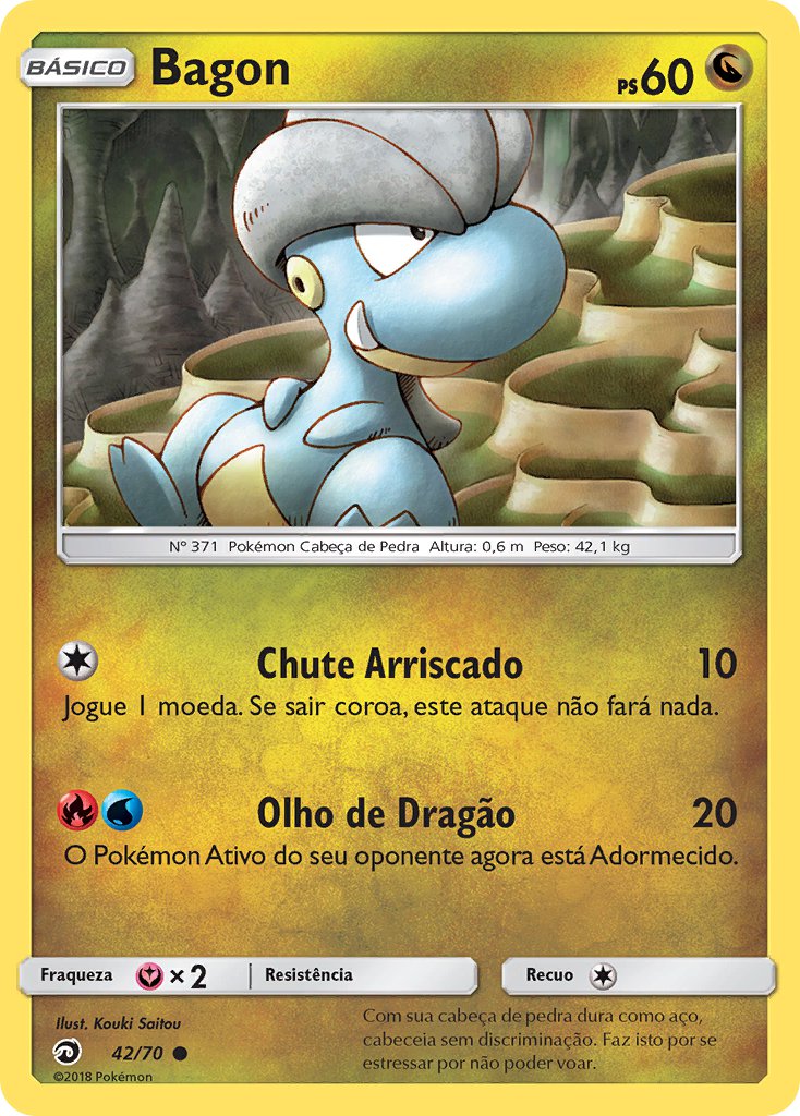 Bagon 42 — Majestät Der Drachen (Portuguese Pokémon TCG card)