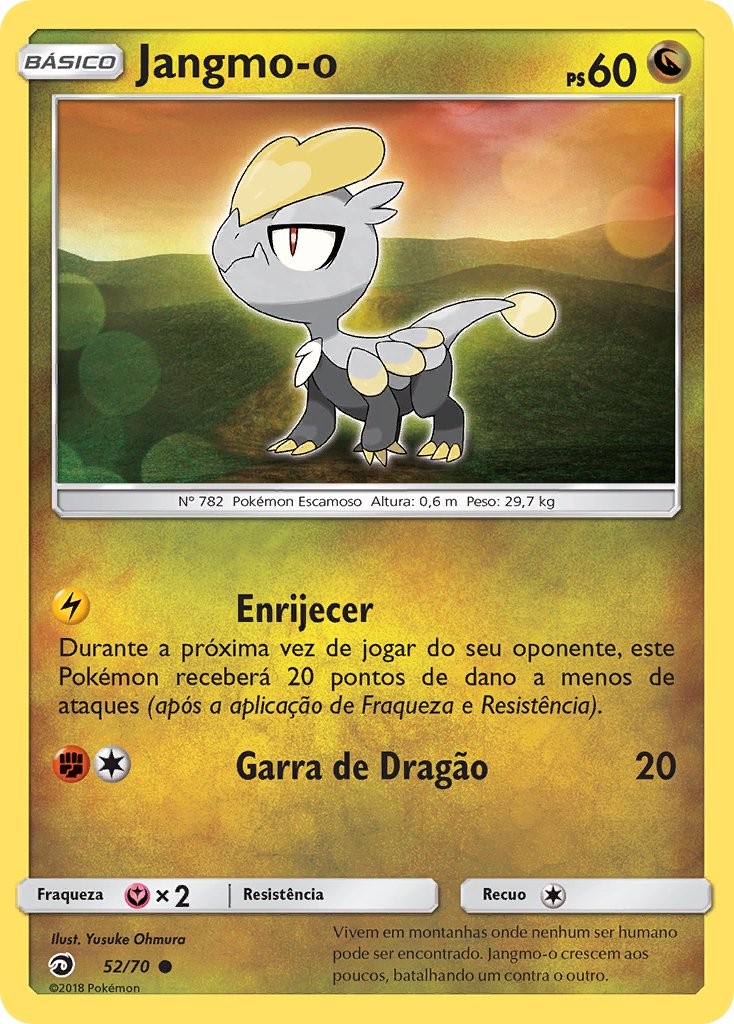 Jangmo-o 52 — Majestät Der Drachen (Portuguese Pokémon TCG card)