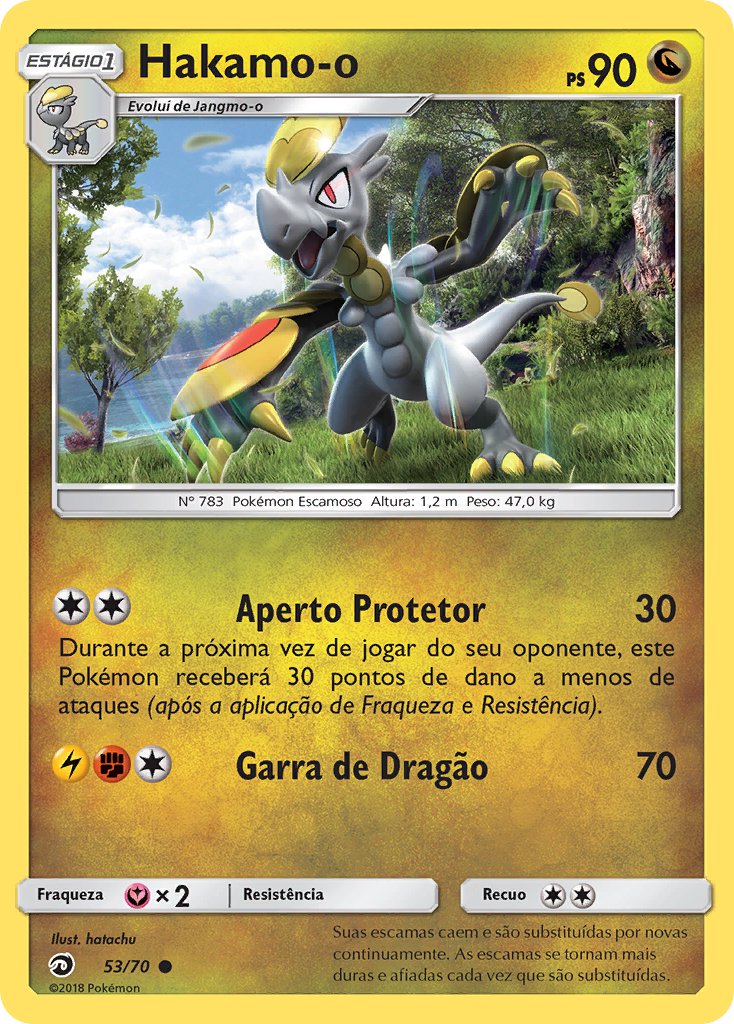 Hakamo-o 53 — Majestät Der Drachen (Portuguese Pokémon TCG card)
