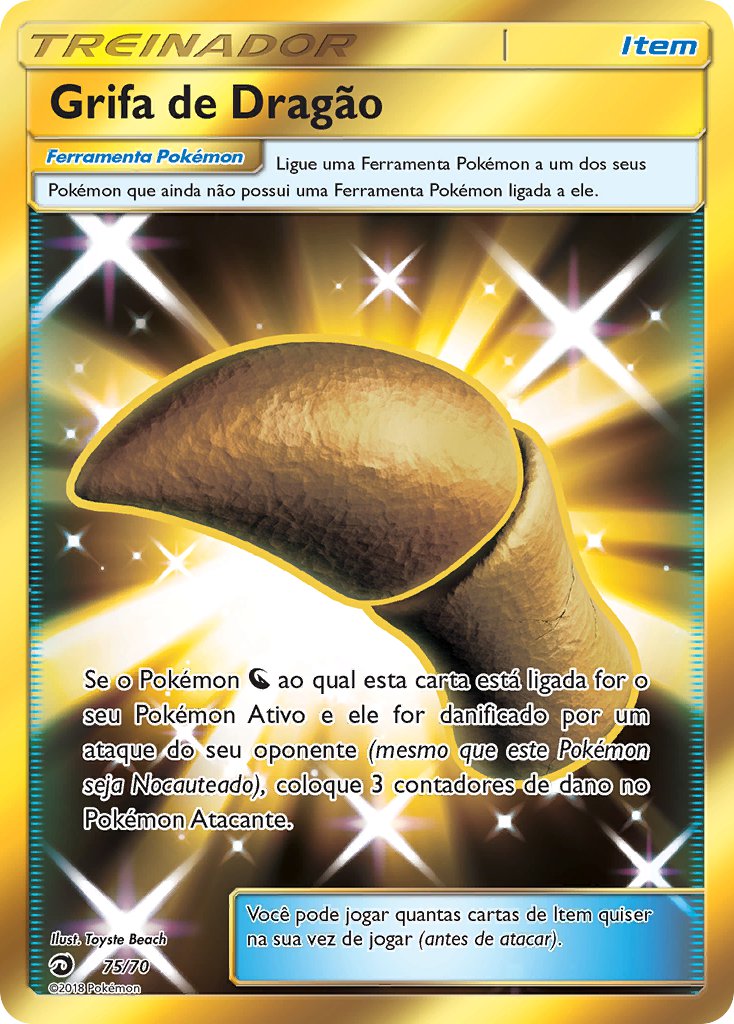 Grifa de Dragão 75 — Majestät Der Drachen (Portuguese Pokémon TCG card)