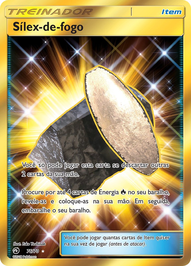 Sílex-de-fogo 76 — Majestät Der Drachen (Portuguese Pokémon TCG card)