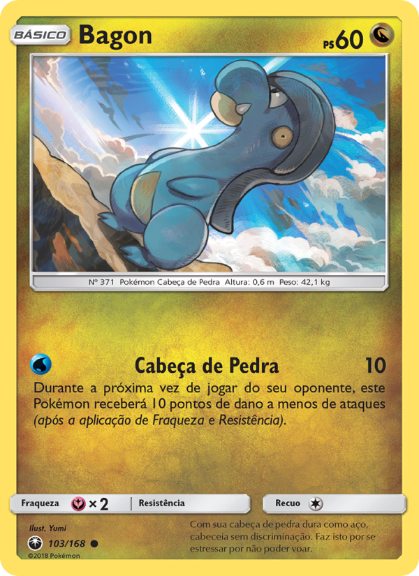 Bagon 103 — Tempestade Celestial (Portuguese Pokémon TCG card)