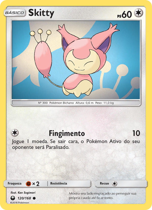 Skitty 120 — Tempestade Celestial (Portuguese Pokémon TCG card)