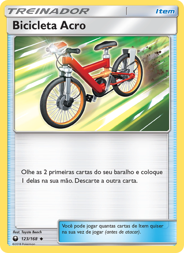 Bicicleta Acro 123 — Tempestade Celestial (Portuguese Pokémon TCG card)