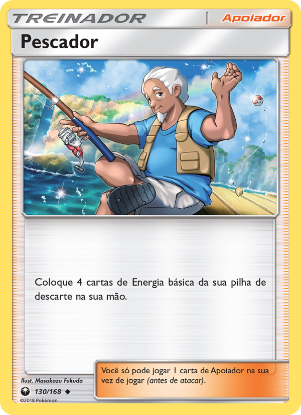 Pescador 130 — Tempestade Celestial (Portuguese Pokémon TCG card)