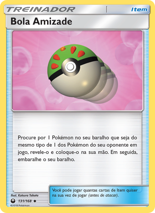 Bola Amizade 131 — Tempestade Celestial (Portuguese Pokémon TCG card)