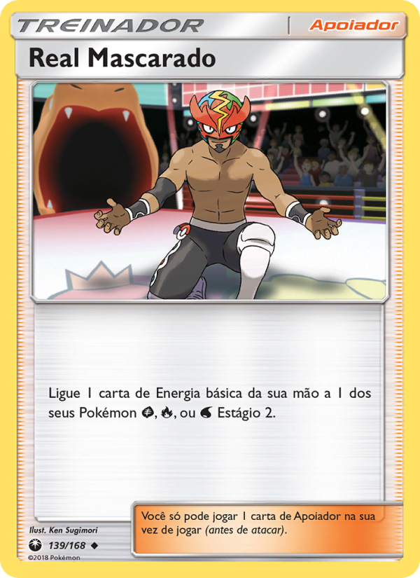 Real Mascarado 139 — Tempestade Celestial (Portuguese Pokémon TCG card)