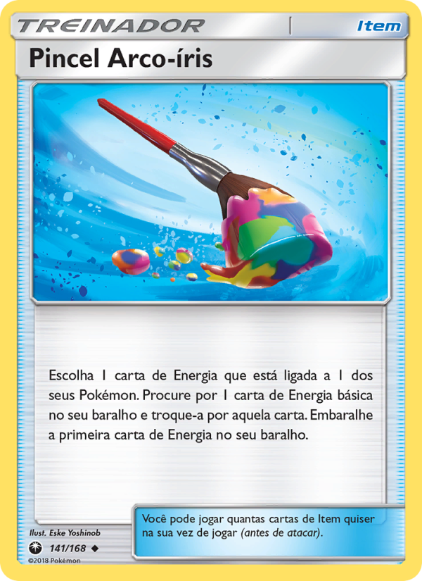 Pincel Arco-íris 141 — Tempestade Celestial (Portuguese Pokémon TCG card)