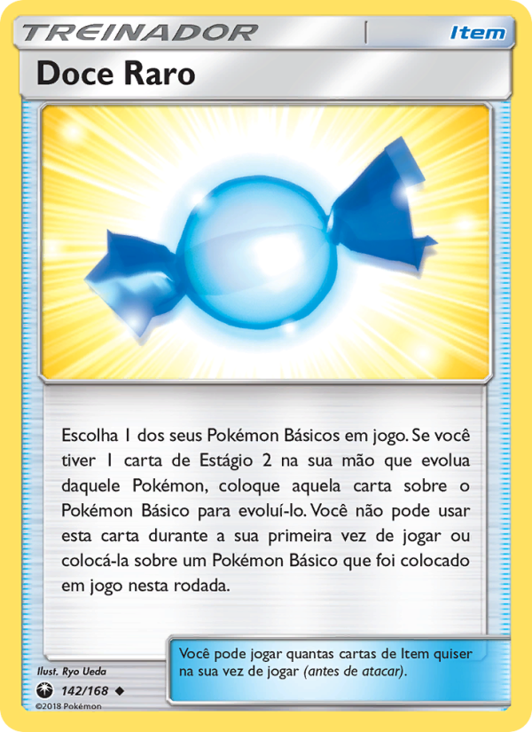 Doce Raro 142 — Tempestade Celestial (Portuguese Pokémon TCG card)