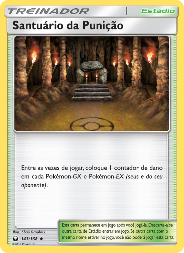 Santuário da Punição 143 — Tempestade Celestial (Portuguese Pokémon TCG card)