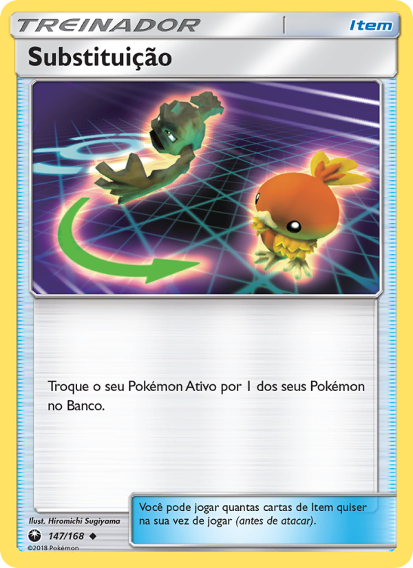 Substituição 147 — Celestial Storm (Portuguese Pokémon TCG card)
