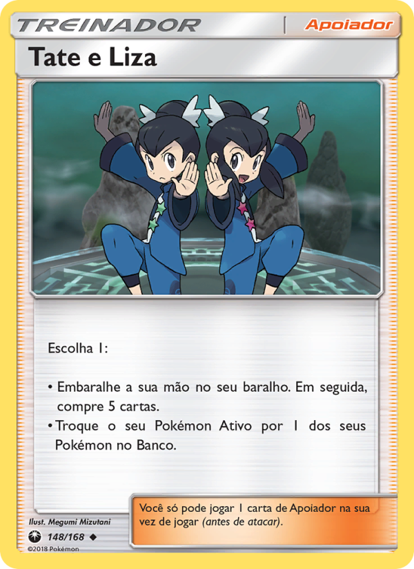 Tate e Liza 148 — Celestial Storm (Portuguese Pokémon TCG card)