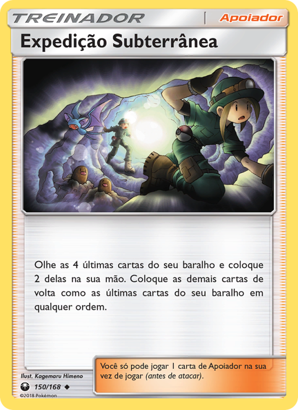 Expedição Subterrânea 150 — Celestial Storm (Portuguese Pokémon TCG card)