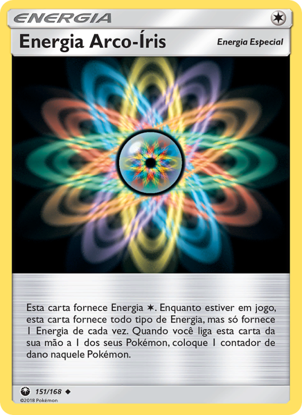 Energia Arco-Íris 151 — Tempestade Celestial (Portuguese Pokémon TCG card)
