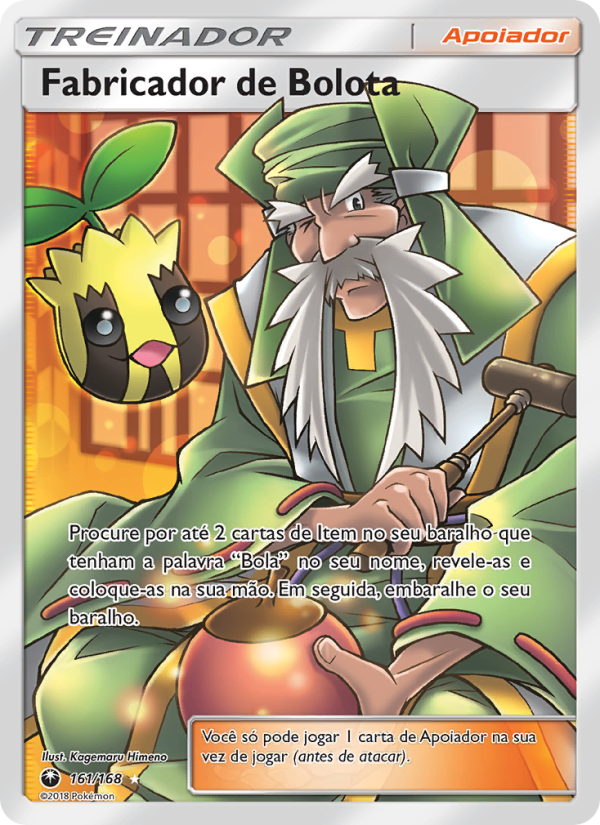 Fabricador de Bolota 161 — Tempestade Celestial (Portuguese Pokémon TCG card)