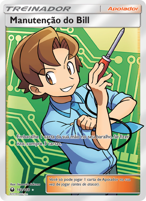 Manutenção do Bill 162 — Tempestade Celestial (Portuguese Pokémon TCG card)
