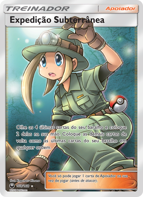 Expedição Subterrânea 168 — Tempestade Celestial (Portuguese Pokémon TCG card)