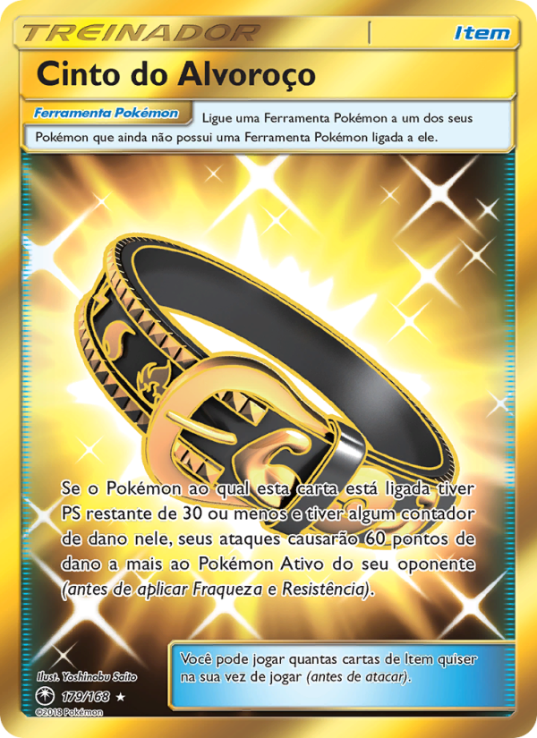 Cinto do Alvoroço 179 — Tempestade Celestial (Portuguese Pokémon TCG card)