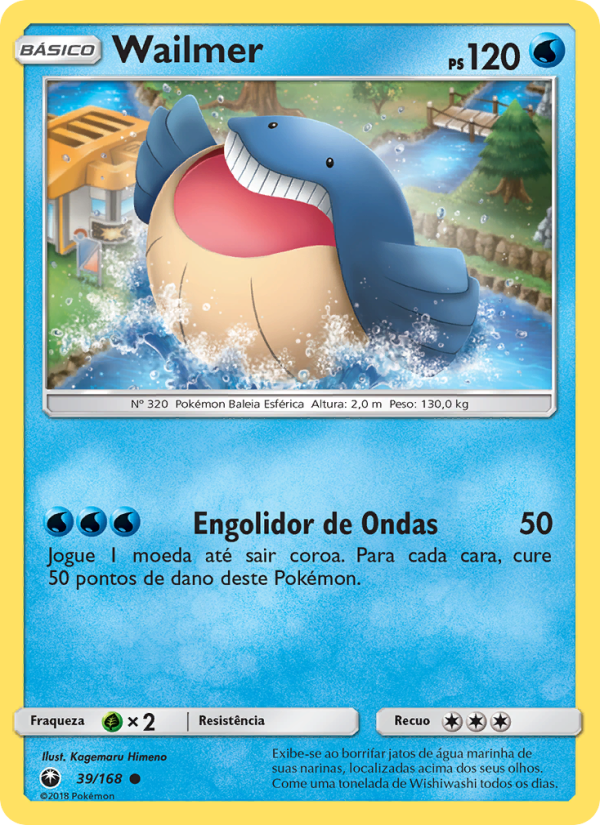 Wailmer 39 — Tempestade Celestial (Portuguese Pokémon TCG card)