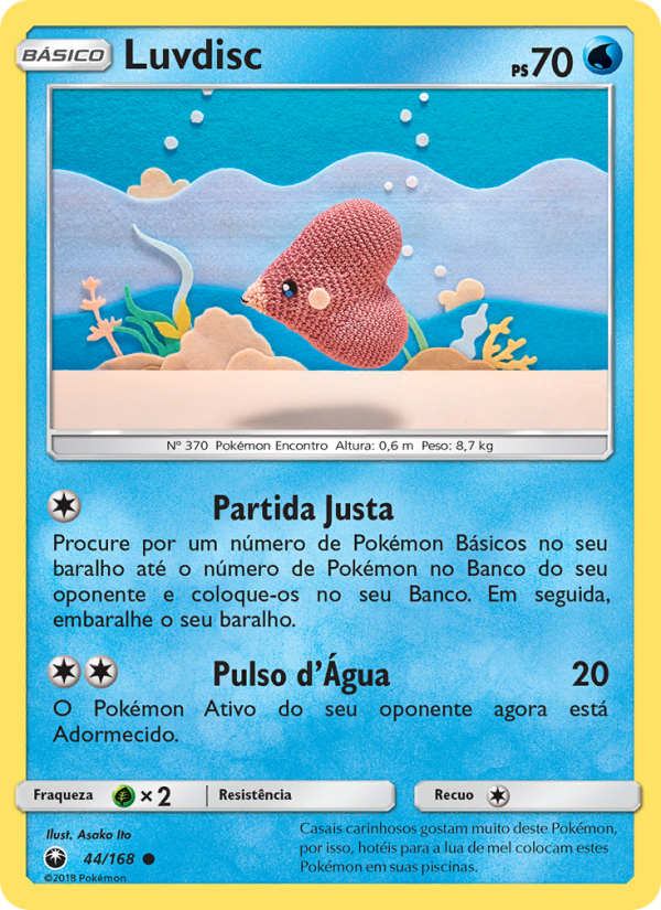 Luvdisc 44 — Tempestade Celestial (Portuguese Pokémon TCG card)