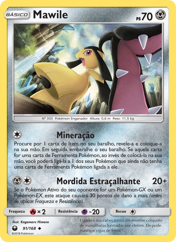 Mawile 91 — Tempestade Celestial (Portuguese Pokémon TCG card)