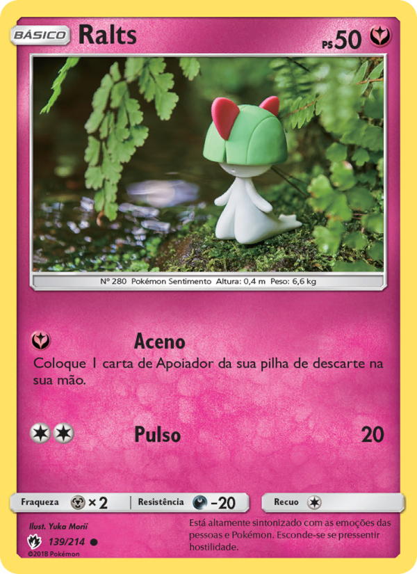 Ralts 139 — Trovões Perdidos (Portuguese Pokémon TCG card)