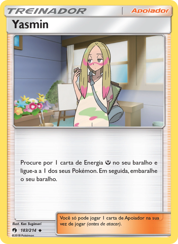 Yasmin 183 — Trovões Perdidos (Portuguese Pokémon TCG card)