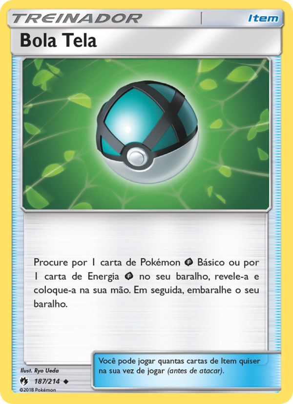 Bola Tela 187 — Trovões Perdidos (Portuguese Pokémon TCG card)