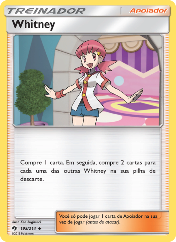 Whitney 193 — Trovões Perdidos (Portuguese Pokémon TCG card)