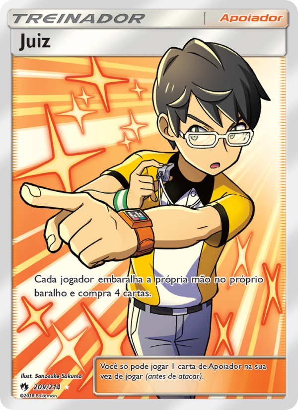 Juiz 209 — Trovões Perdidos (Portuguese Pokémon TCG card)
