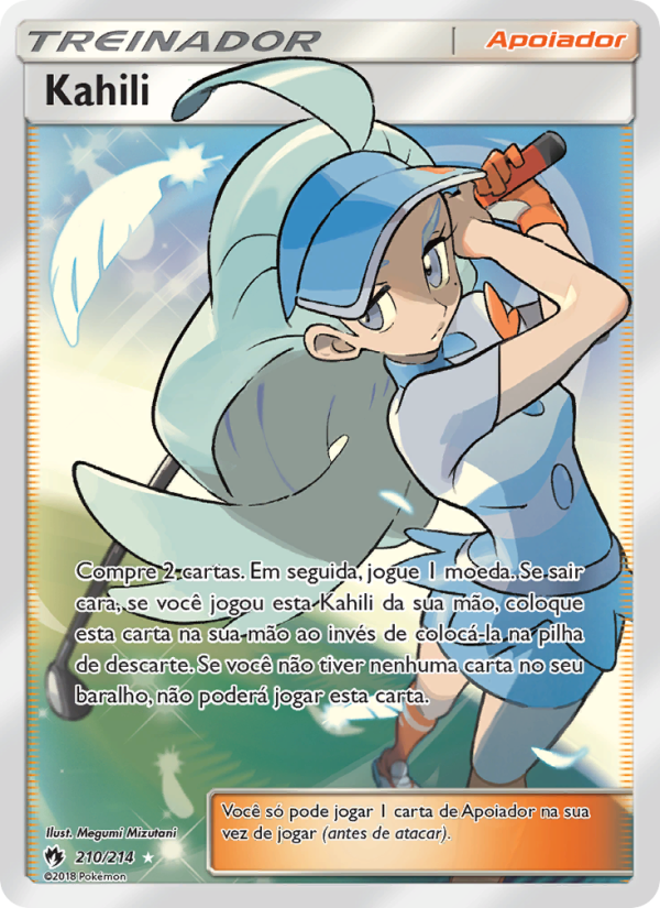 Kahili 210 — Trovões Perdidos (Portuguese Pokémon TCG card)
