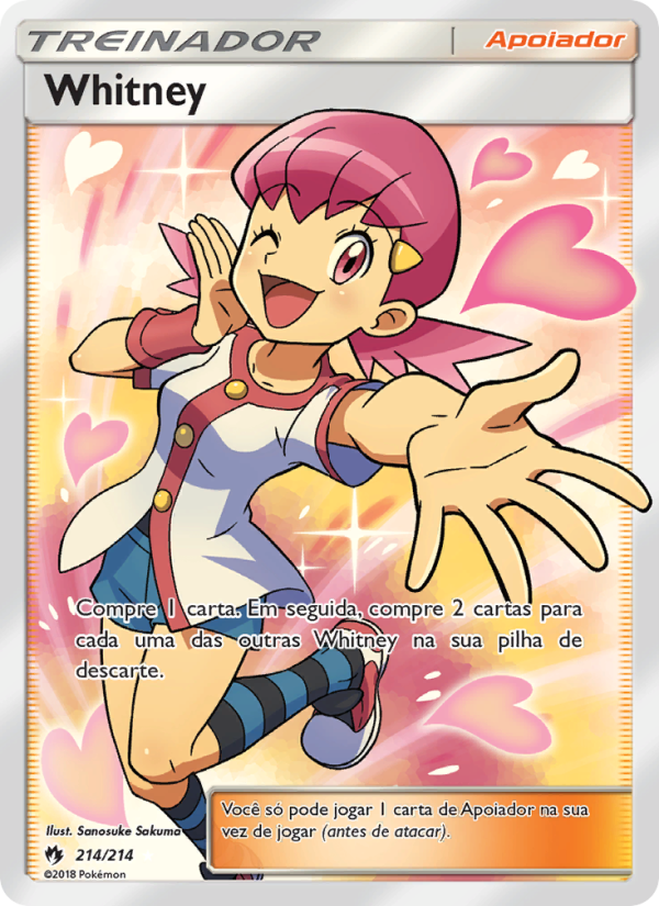 Whitney 214 — Trovões Perdidos (Portuguese Pokémon TCG card)