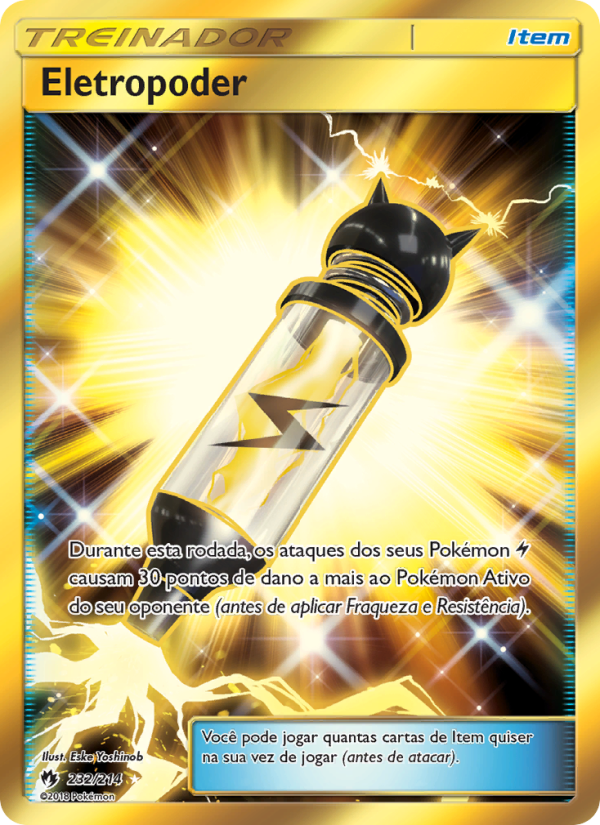 Eletropoder 232 — Trovões Perdidos (Portuguese Pokémon TCG card)
