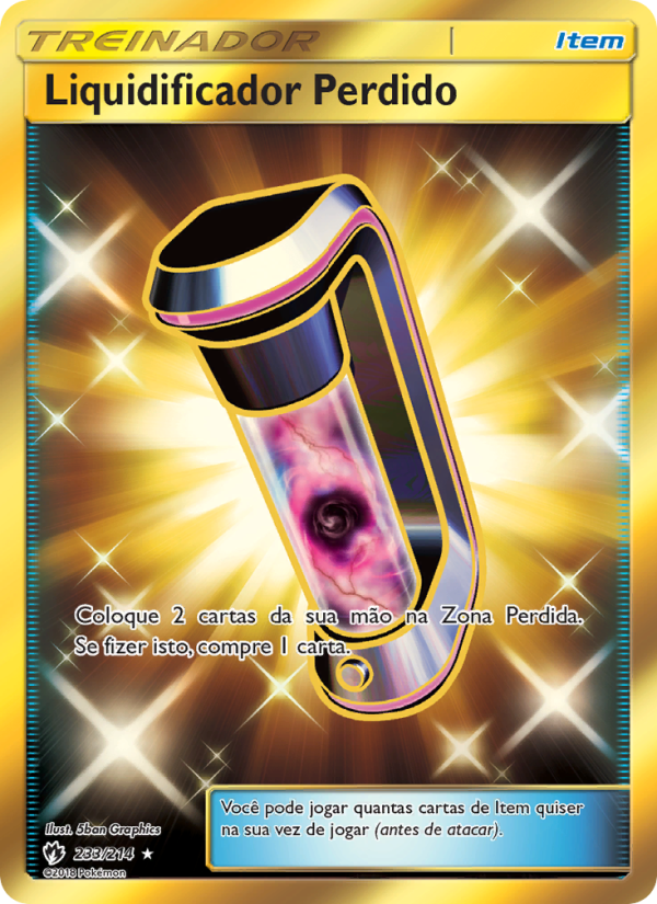 Liquidificador Perdido 233 — Trovões Perdidos (Portuguese Pokémon TCG card)